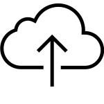 Cloud Upload SVG Icon